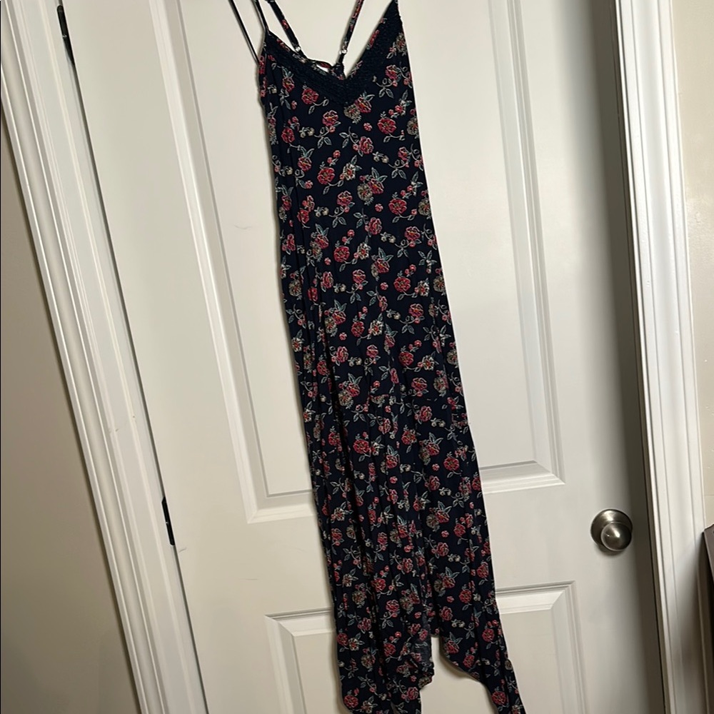 Hollister Navy Floral Dress